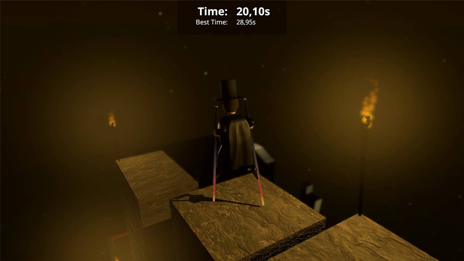 高跷男踩竹马/Stilt Fella