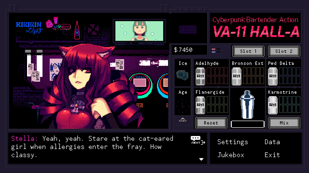 VA-11 HALL-A：赛博朋克酒保行动/VA-11 Hall-A: Cyberpunk Bartender Action