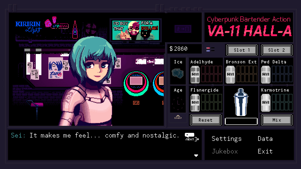 VA-11 HALL-A：赛博朋克酒保行动/VA-11 Hall-A: Cyberpunk Bartender Action