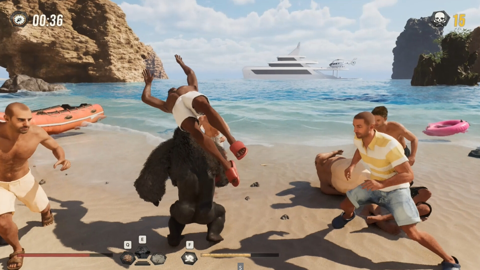 猩猩对战100个男人/Gorilla Vs 100 Men