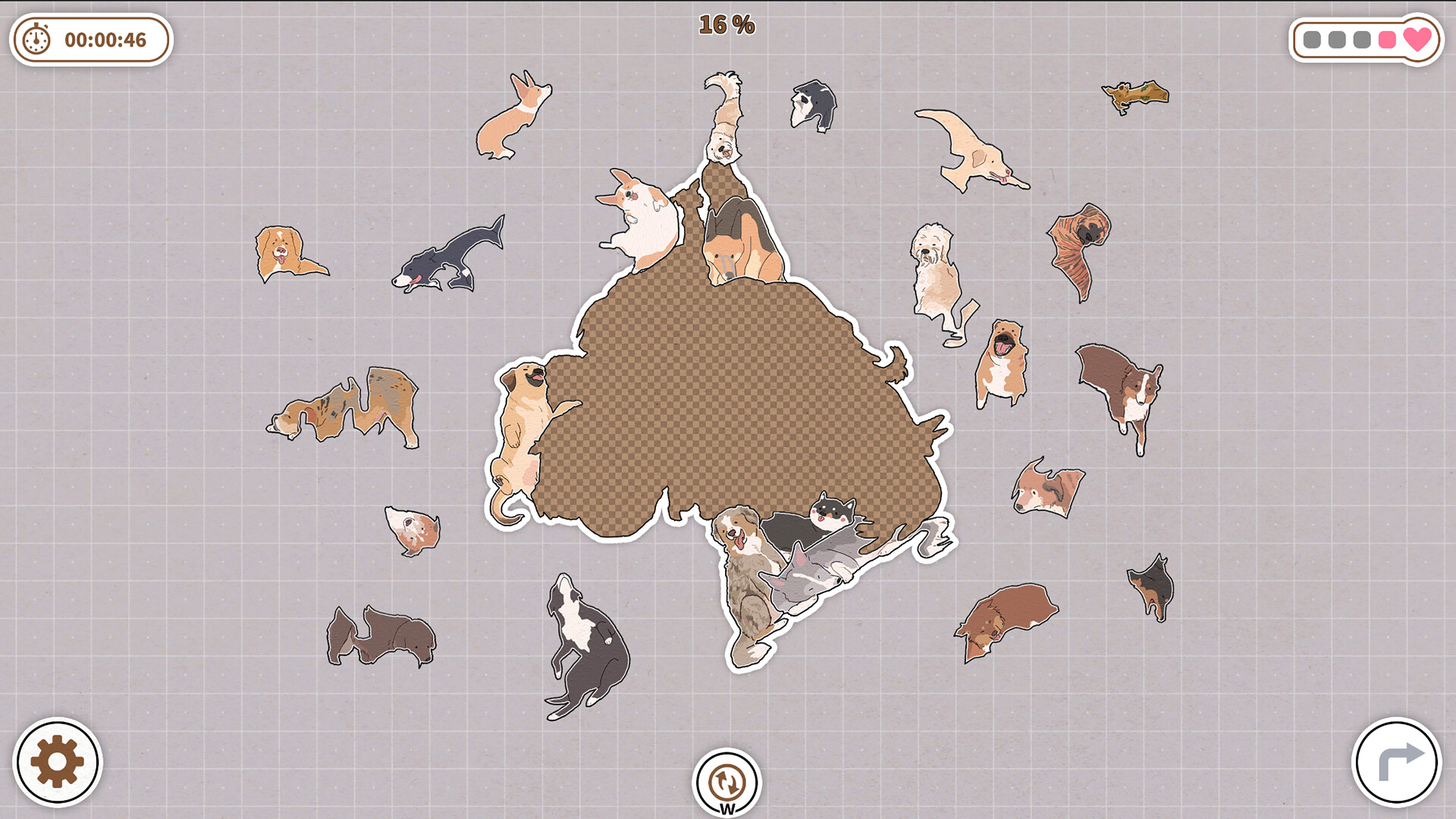 挤在一起的狗狗们/Dogs Huddled Together