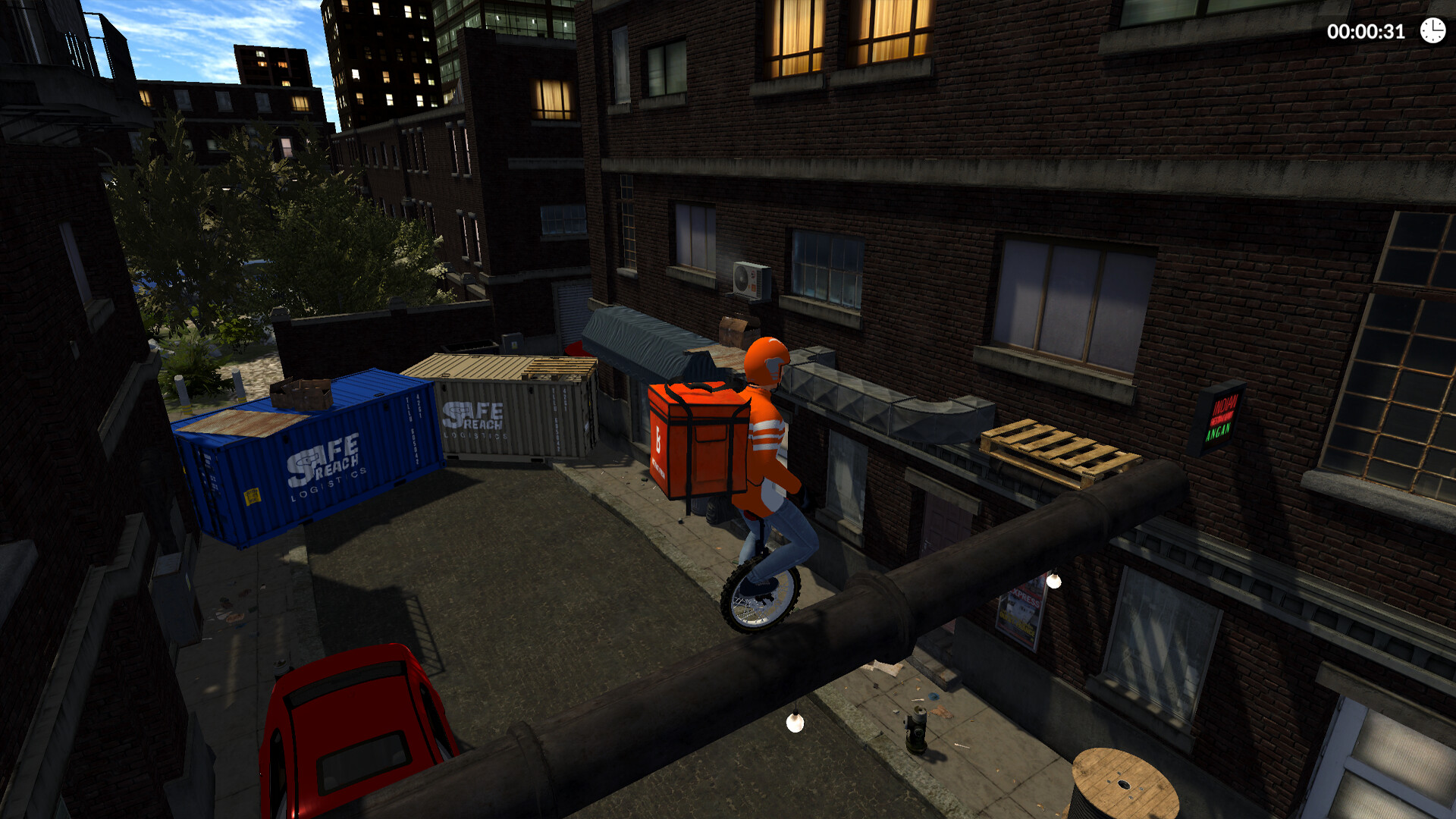 独轮车披萨时间!/Unicycle Pizza Time!