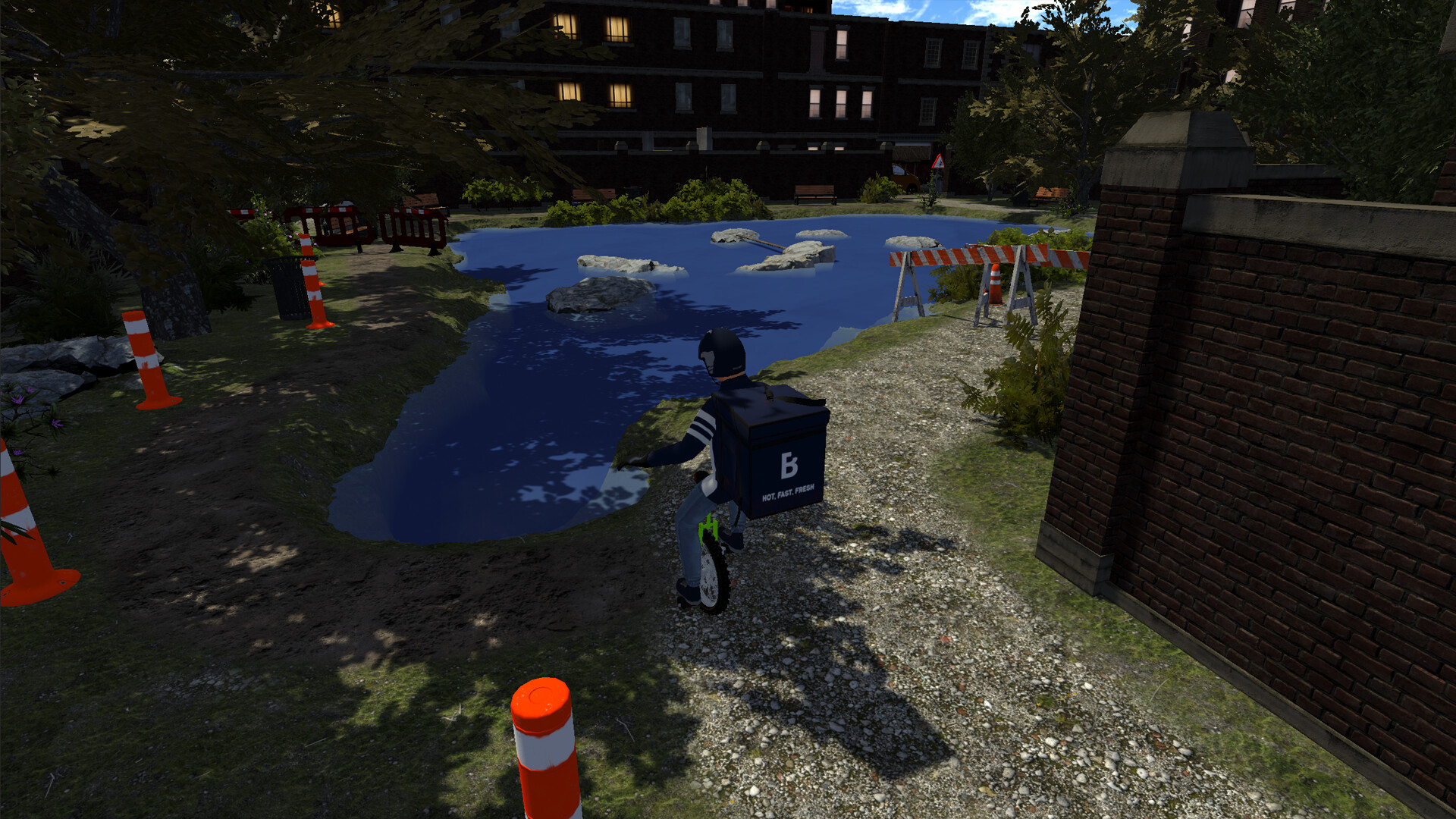 独轮车披萨时间!/Unicycle Pizza Time!